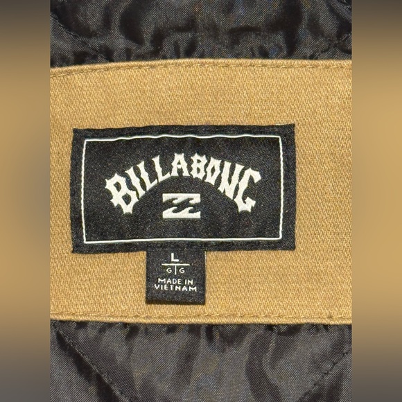 Billabong Men’s tan canvas jacket, men’s size large - Picture 14 of 14